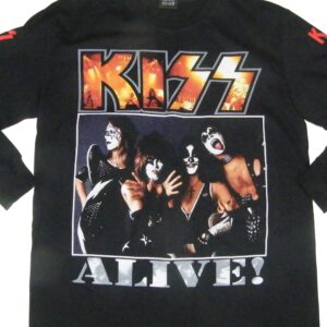 Kiss long-sleeved t-shirt Alive! size L