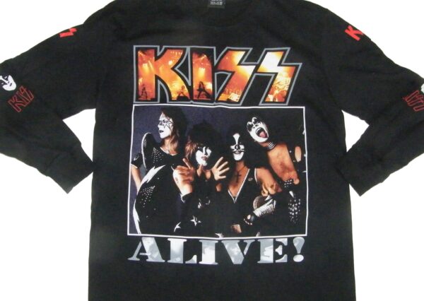 Kiss long-sleeved t-shirt Alive! size L