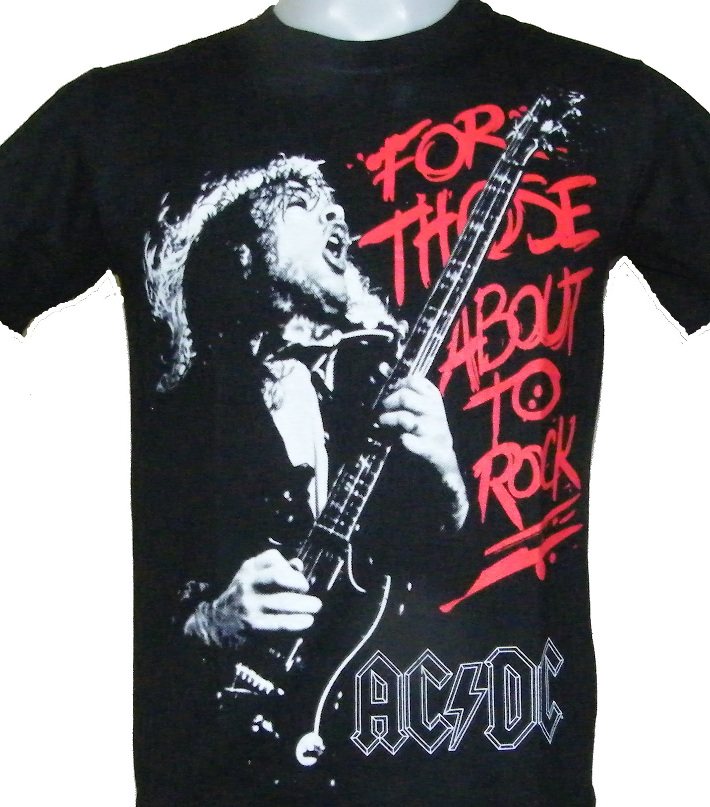 Acdc T-Shirt Evolution Rock Guitar Angus SIZE M XXL New Wow