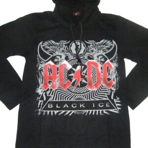 AC/DC long-sleeved t-shirt w/hoodie size M