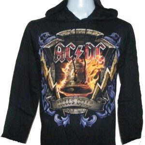AC/DC long-sleeved t-shirt w/hoodie size M