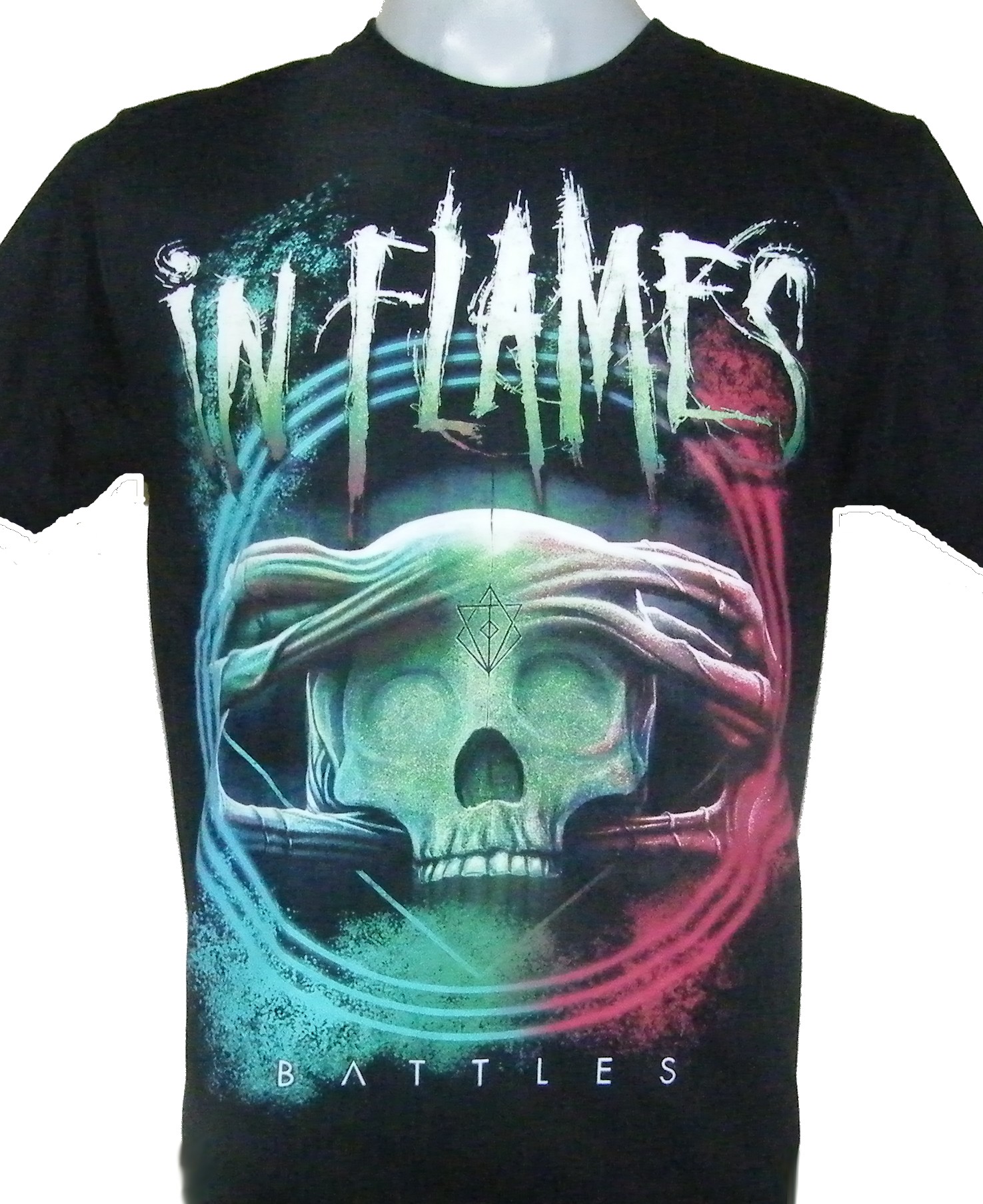 IN FLAMES Shield Flames T SHIRT S-M-L-XL Brand New Official T Shirt