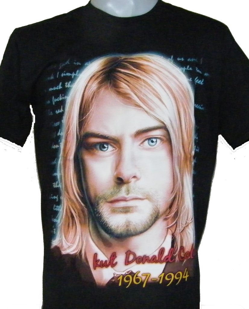 kurt cobain t shirt uk