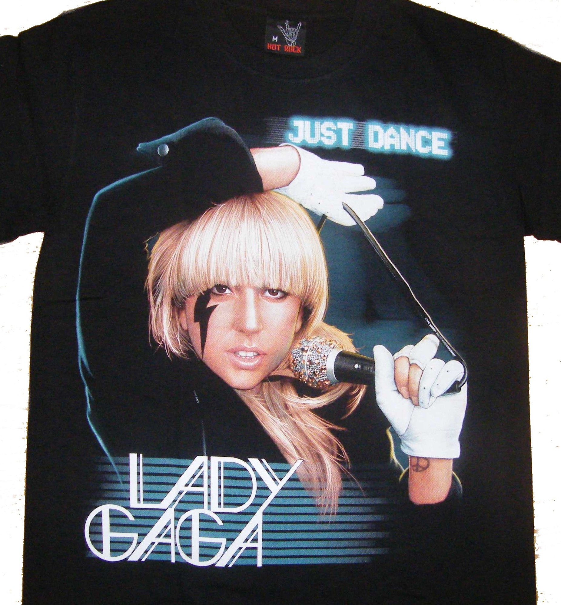 Hot Sale Lady Gaga tshirt distressed conditie flinterdun celebrity tshirt Kleding Meisjeskleding Tops & T-shirts T-shirts T-shirts met print 