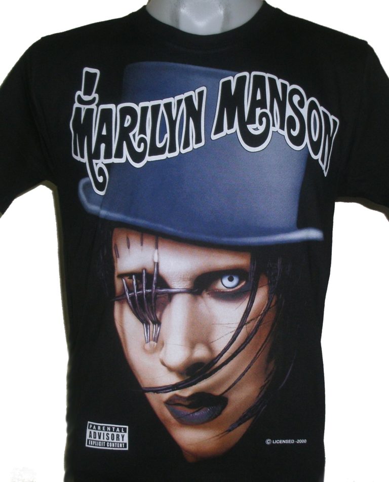 希少 XL〜 00´s Marilyn Manson Tシャツ 両面プリント 日本