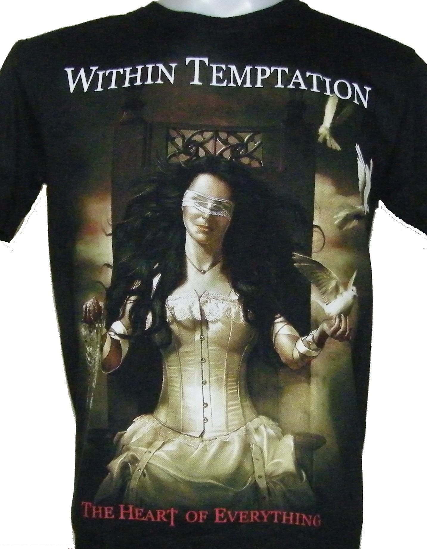 Within Temptation T-Shirt Heart of Everything da Donna in Nero 
