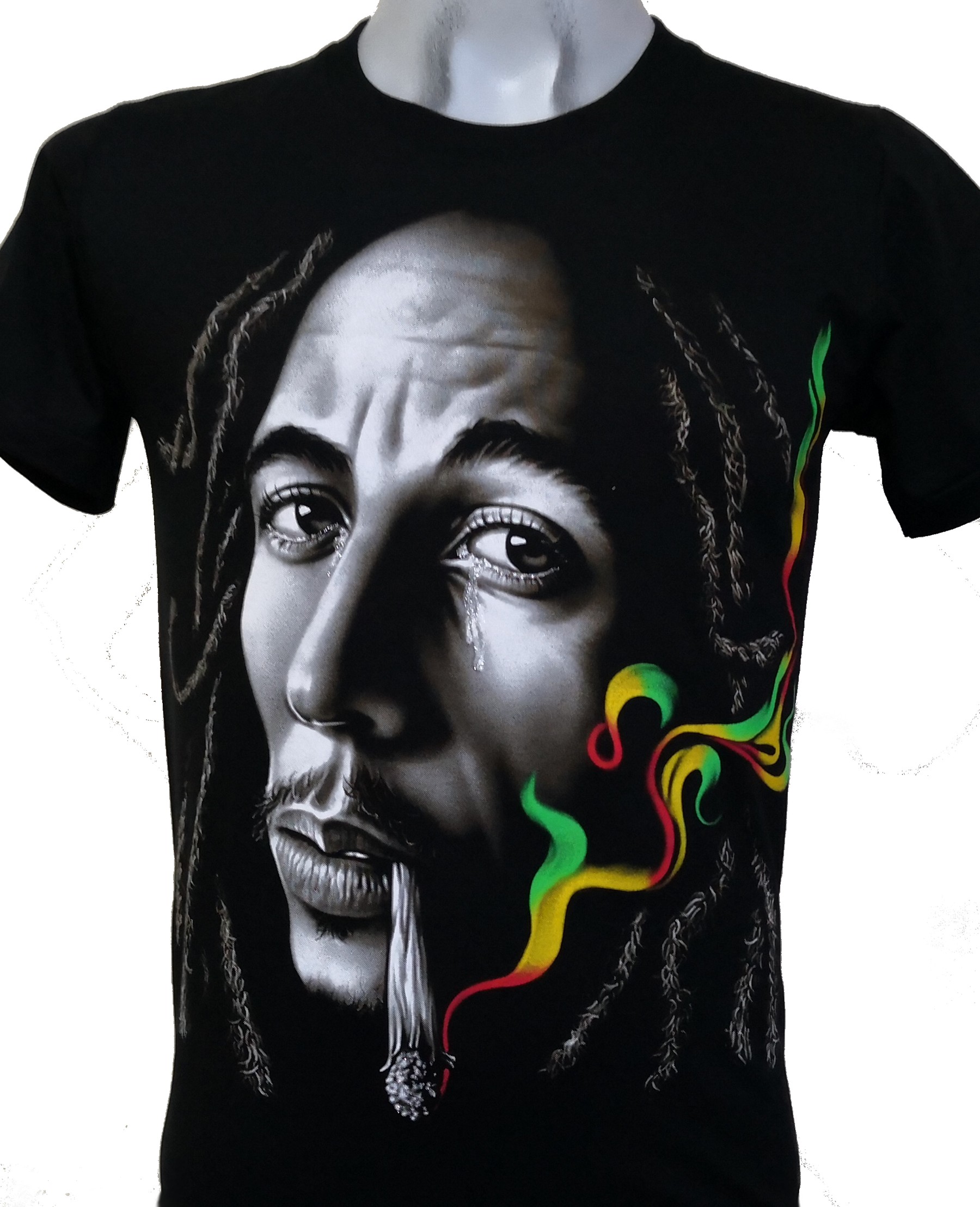 UBUB Rapper Bob Marley T-Shirt Uomo/Donna 3D Bob Marley T-Shirt Stampata Top Casual da Strada in Stile Harajuku 