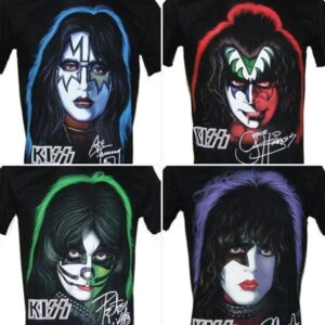 Kiss t-shirts size S - Set of 4