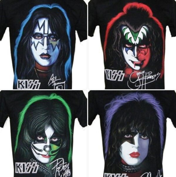 Kiss t-shirts size XXXL - Set of 4