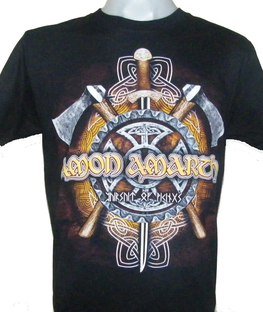 Amon Amarth T-Shirt Ufficiale Uomo Manica Lunga - Grigio Teschio, Taglia XXL, Licenza Ufficiale