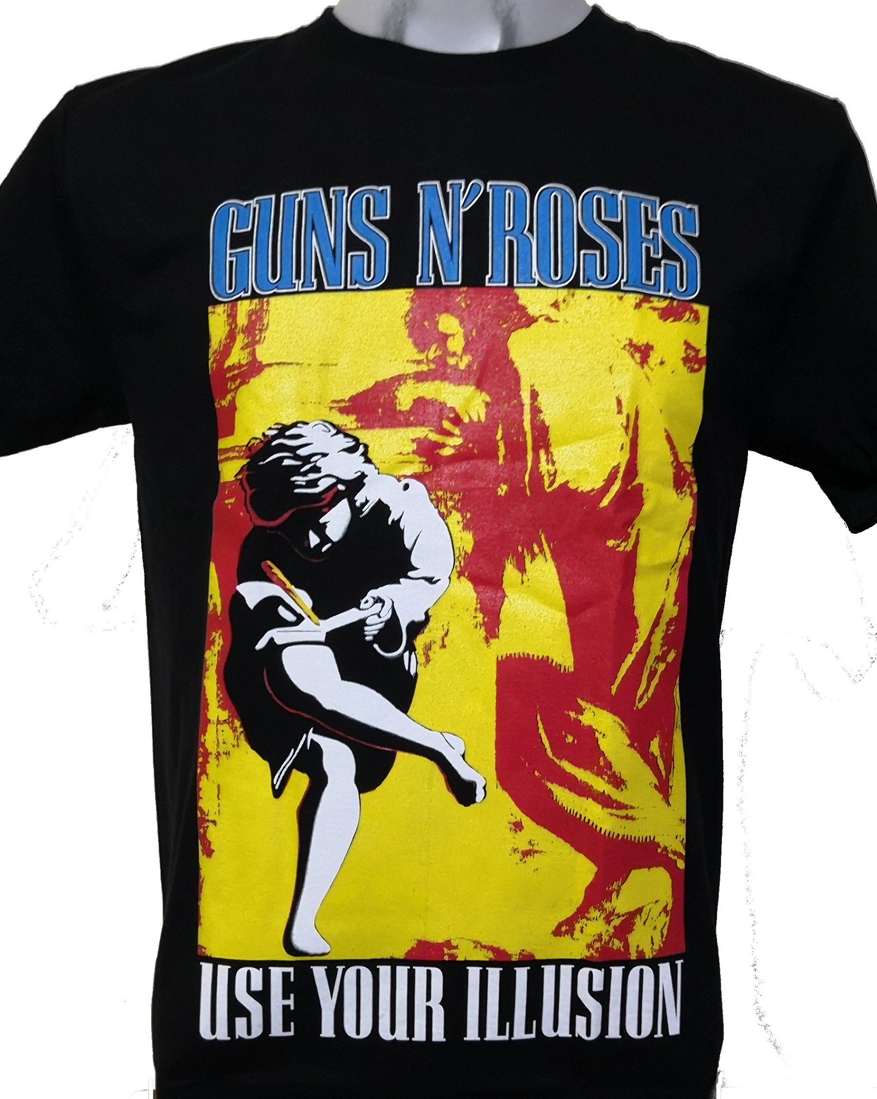GUNS N' ROSES *Use Your Illusion Rock Band Legend Men's Black T-Shirt Size S-3XL