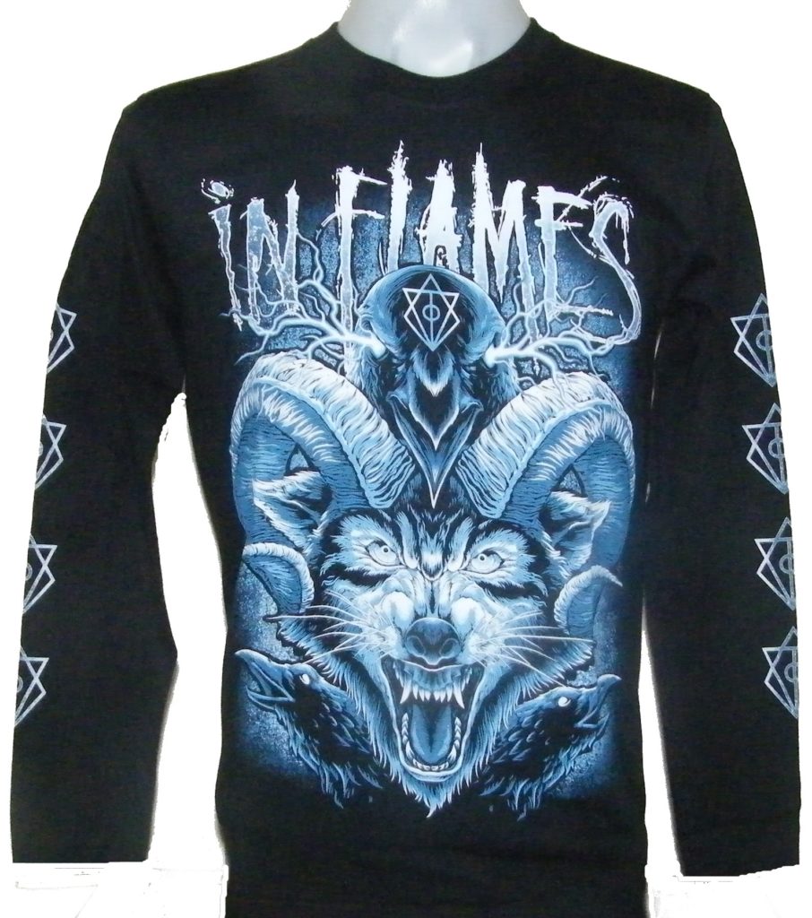 in flames vintage shirt