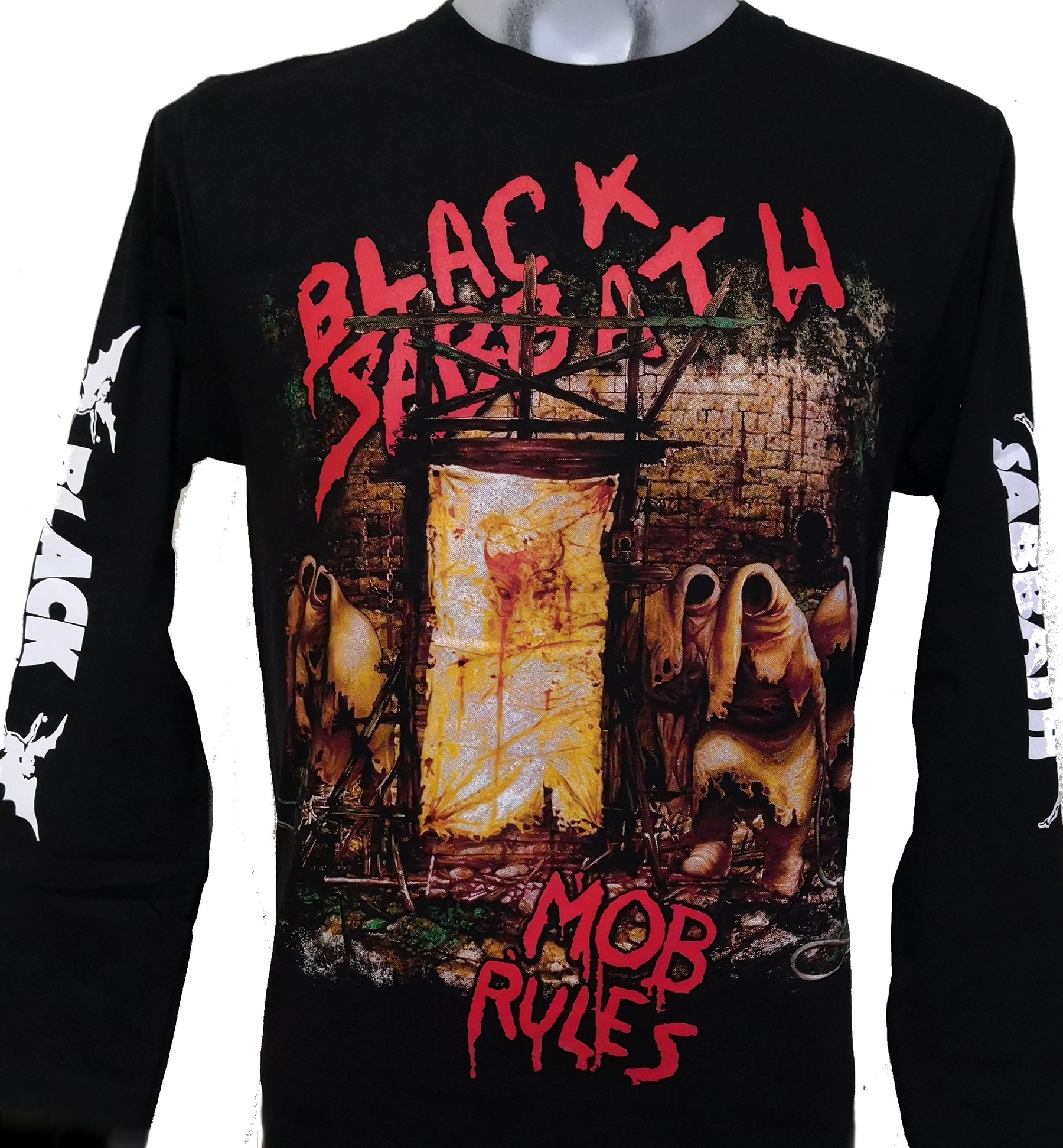 Black Sabbath Long Sleeved T Shirt Mob Rules Size L Roxxbkk