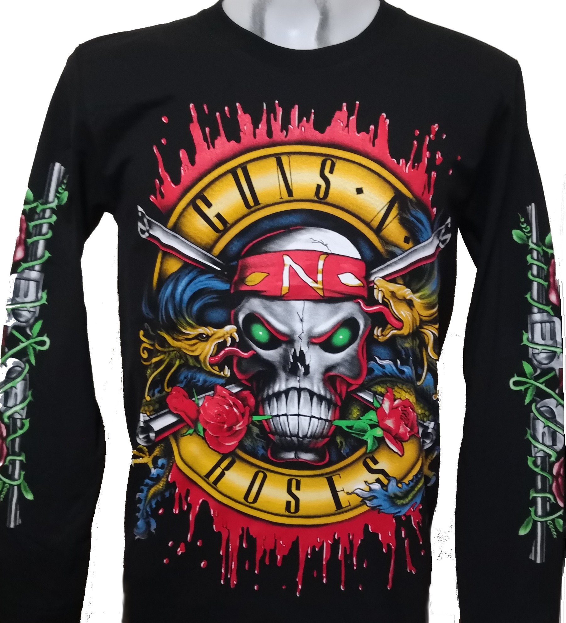 Guns `n` Roses long-sleeved t-shirt size L