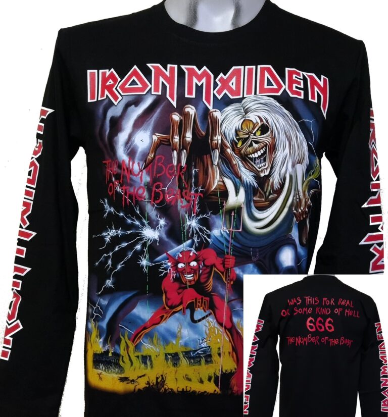 Iron Maiden long-sleeved t-shirt The Number of the Beast size XXL