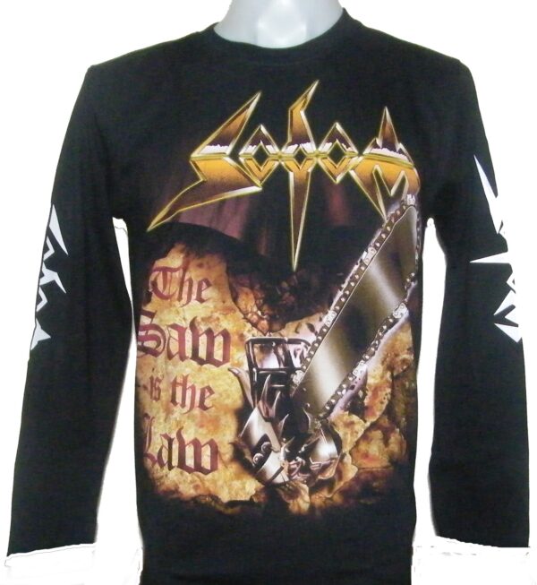 Sodom long-sleeved t-shirt The Saw is the Law size M