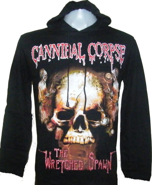 Cannibal Corpse long-sleeved t-shirt w/hoodie The Wretched Spawn size S
