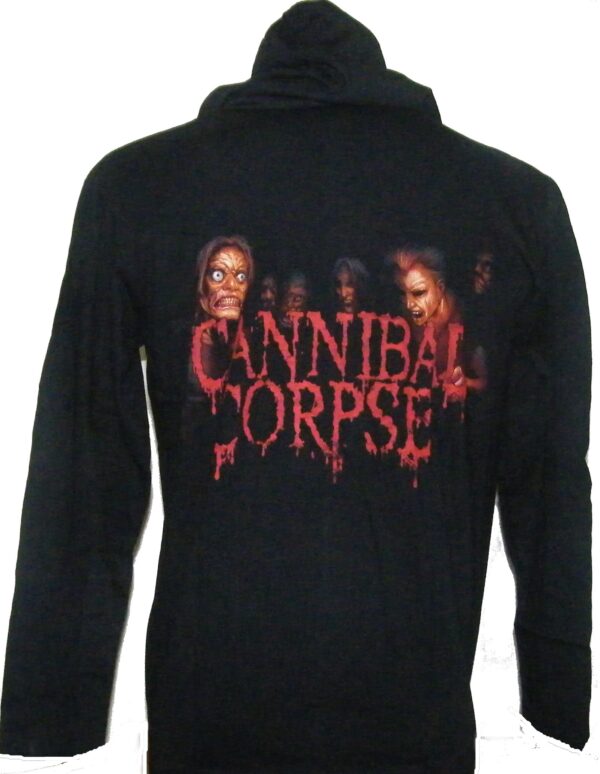 Cannibal Corpse long-sleeved t-shirt w/hoodie The Wretched Spawn size S - Image 2