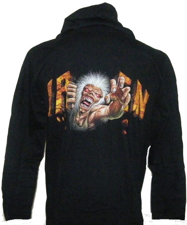 Iron Maiden long-sleeved t-shirt w/hoodie A Real Live Dead One size M - Image 2