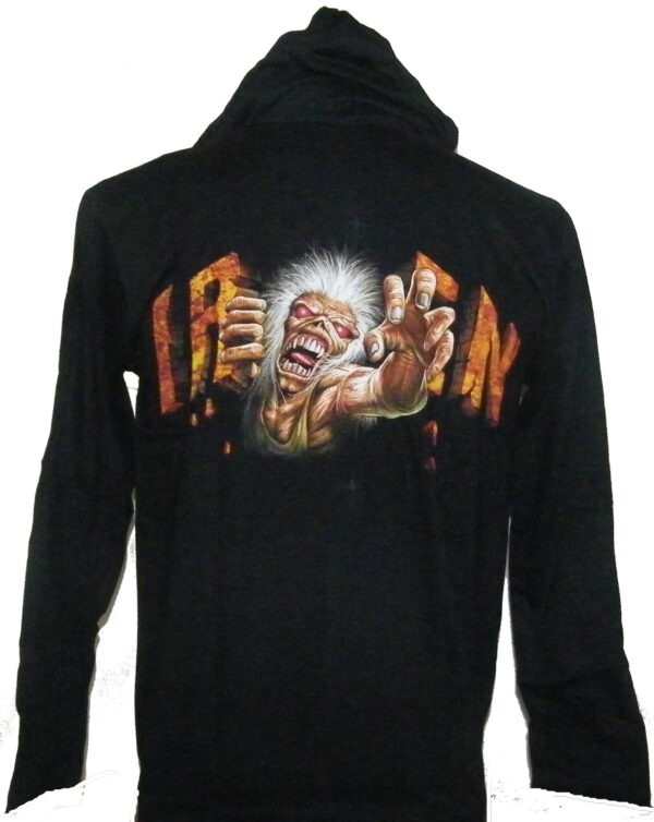 Iron Maiden long-sleeved t-shirt w/hoodie Somewhere in Time size XL - Image 2