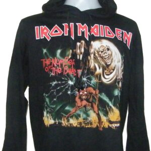 Iron Maiden long-sleeved t-shirt w/hoodie The Number of the Beast size L