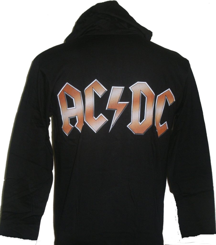 ac dc t shirt white