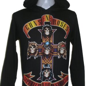 Guns `n` Roses long-sleeved t-shirt w/hoodie size M