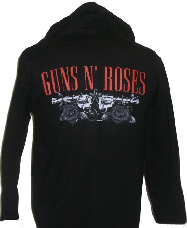 Guns `n` Roses long-sleeved t-shirt w/hoodie size L - Image 2