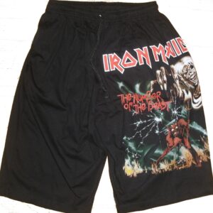 Iron Maiden shorts The Number of the Beast