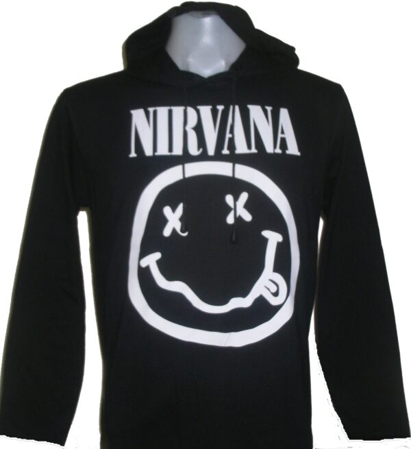 Nirvana long-sleeved t-shirt w/hoodie size M