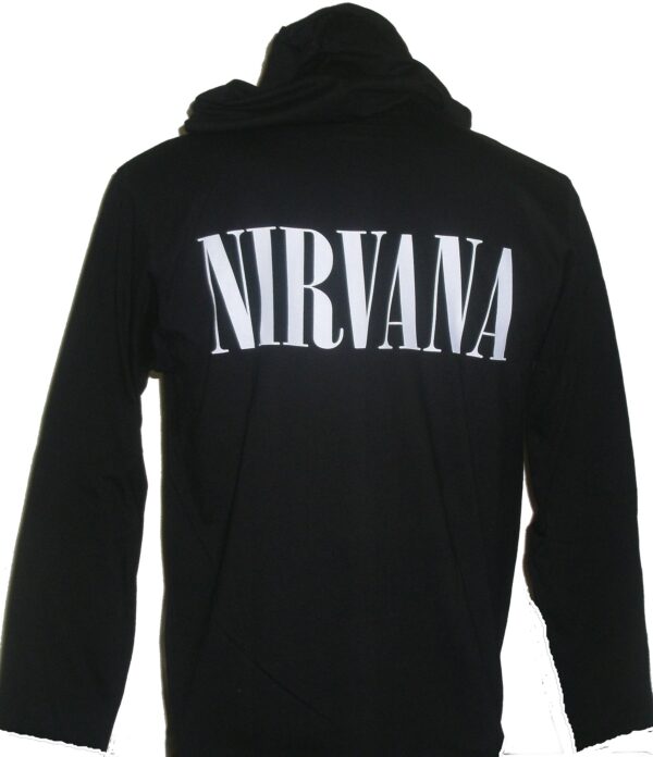 Nirvana long-sleeved t-shirt w/hoodie size M - Image 2