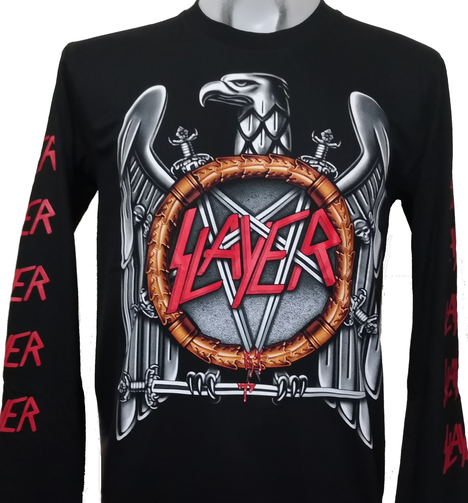 S.A. Slayer Back Patch, S.A. Slayer Logo Big Back Patch – Metal Band  T-Shirt