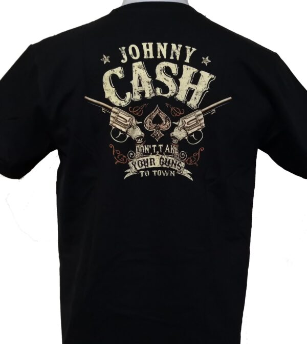 Johnny Cash t-shirt Don`t Take Your Guns to Town size S - Image 2