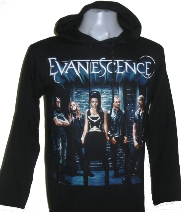 Evanescence long-sleeved t-shirt w/hoodie size L