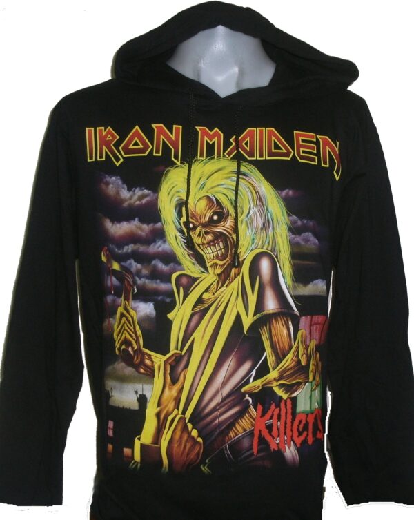 Iron Maiden long-sleeved t-shirt w/hoodie Killers size M