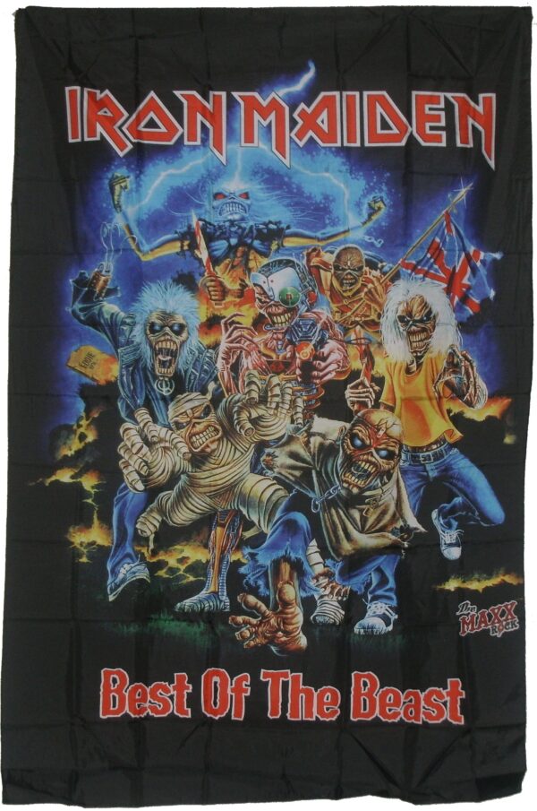Iron Maiden large poster flag Best of the Beast