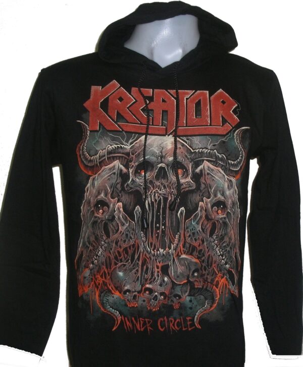 Kreator long-sleeved t-shirt w/hoodie Inner Circle size L