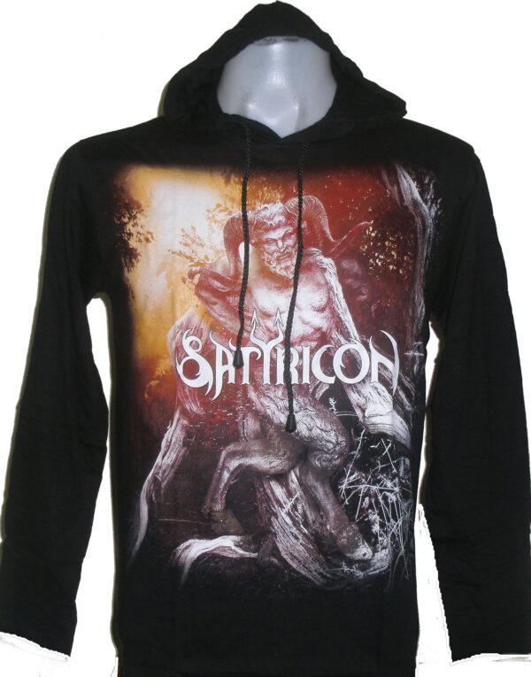 Satyricon long-sleeved t-shirt w/hoodie size M