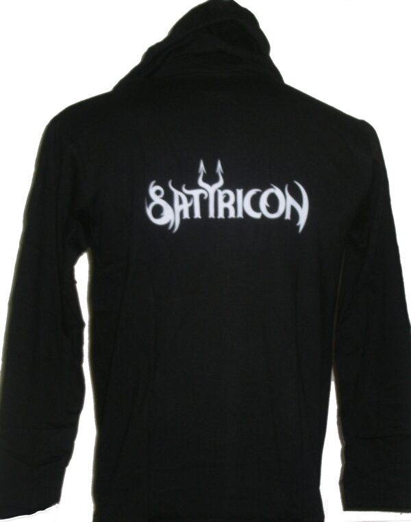 Satyricon long-sleeved t-shirt w/hoodie size M - Image 2