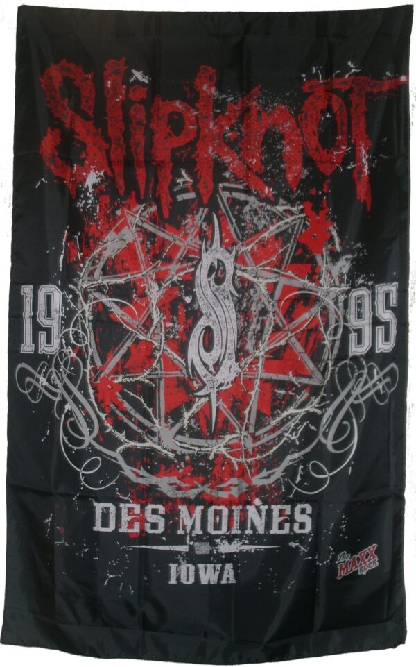 Slipknot poster flag Des Moines Iowa