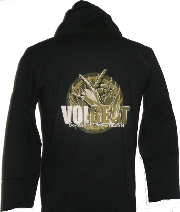 Volbeat long-sleeved t-shirt w/hoodie Beyond Hell/Above Heaven size L - Image 2
