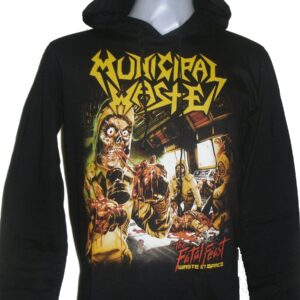 Municipal Waste long-sleeved t-shirt w/hoodie size M