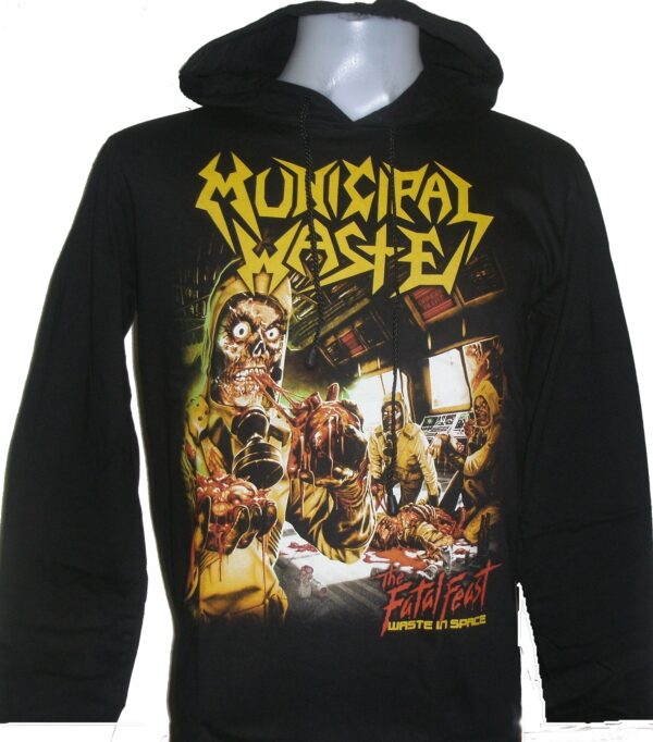 Municipal Waste long-sleeved t-shirt w/hoodie size M