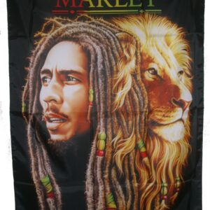 Bob Marley large poster flag