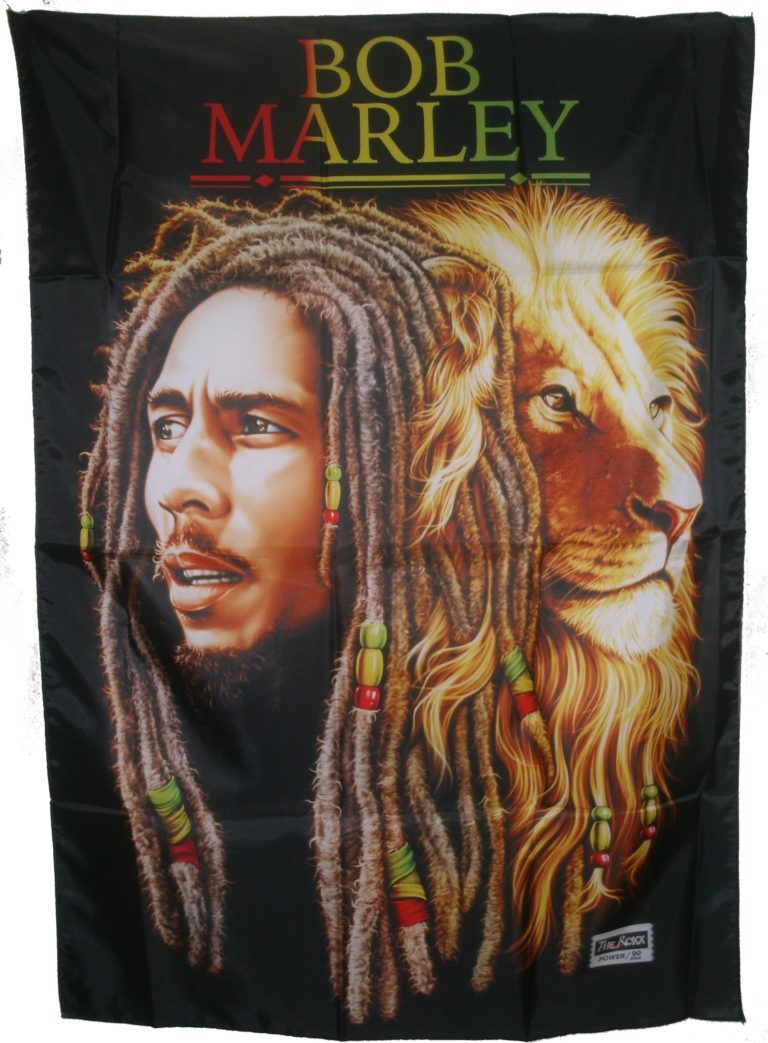 Poster Maxi Bob Marley Flag | GB Eye Ltd 61x91,5 Cm | Carta 150gsm, Licenza Ufficiale