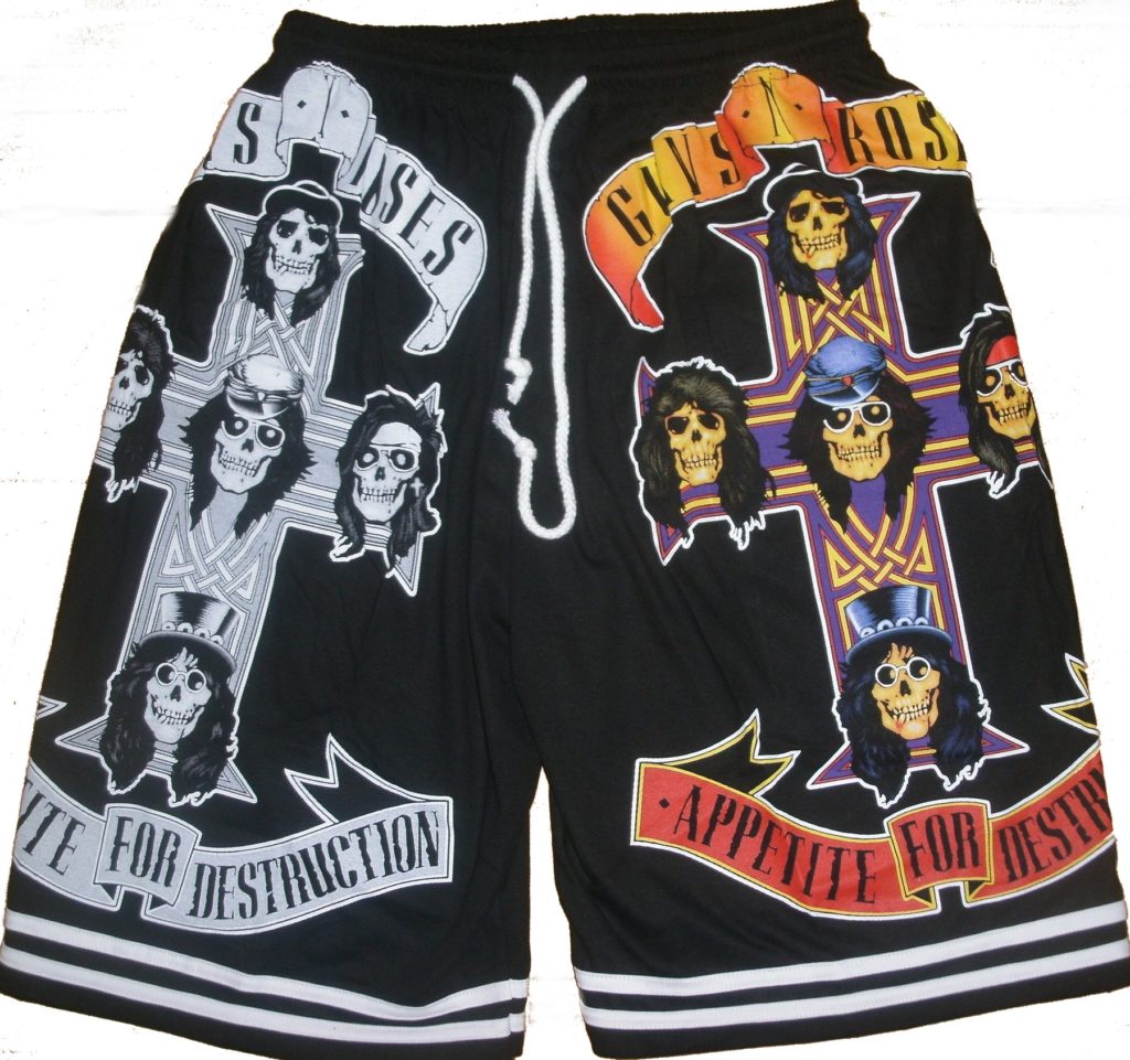 guns and roses shorts