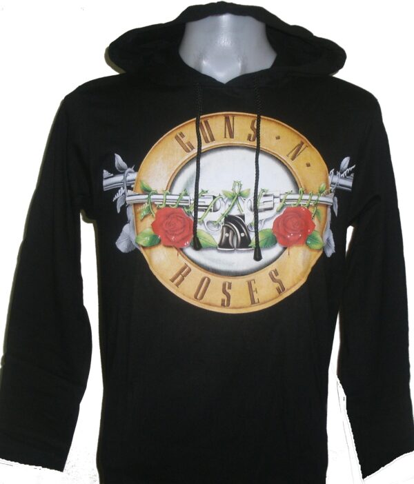 Guns `n` Roses long-sleeved t-shirt w/hoodie size XL