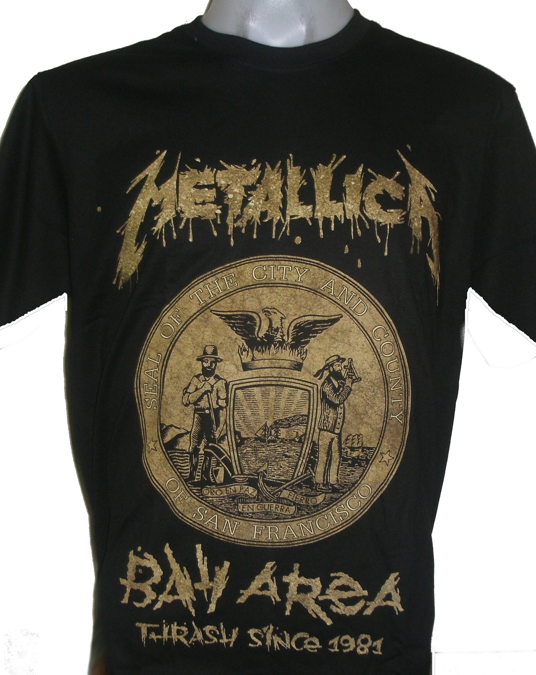 metallica bay area t shirt