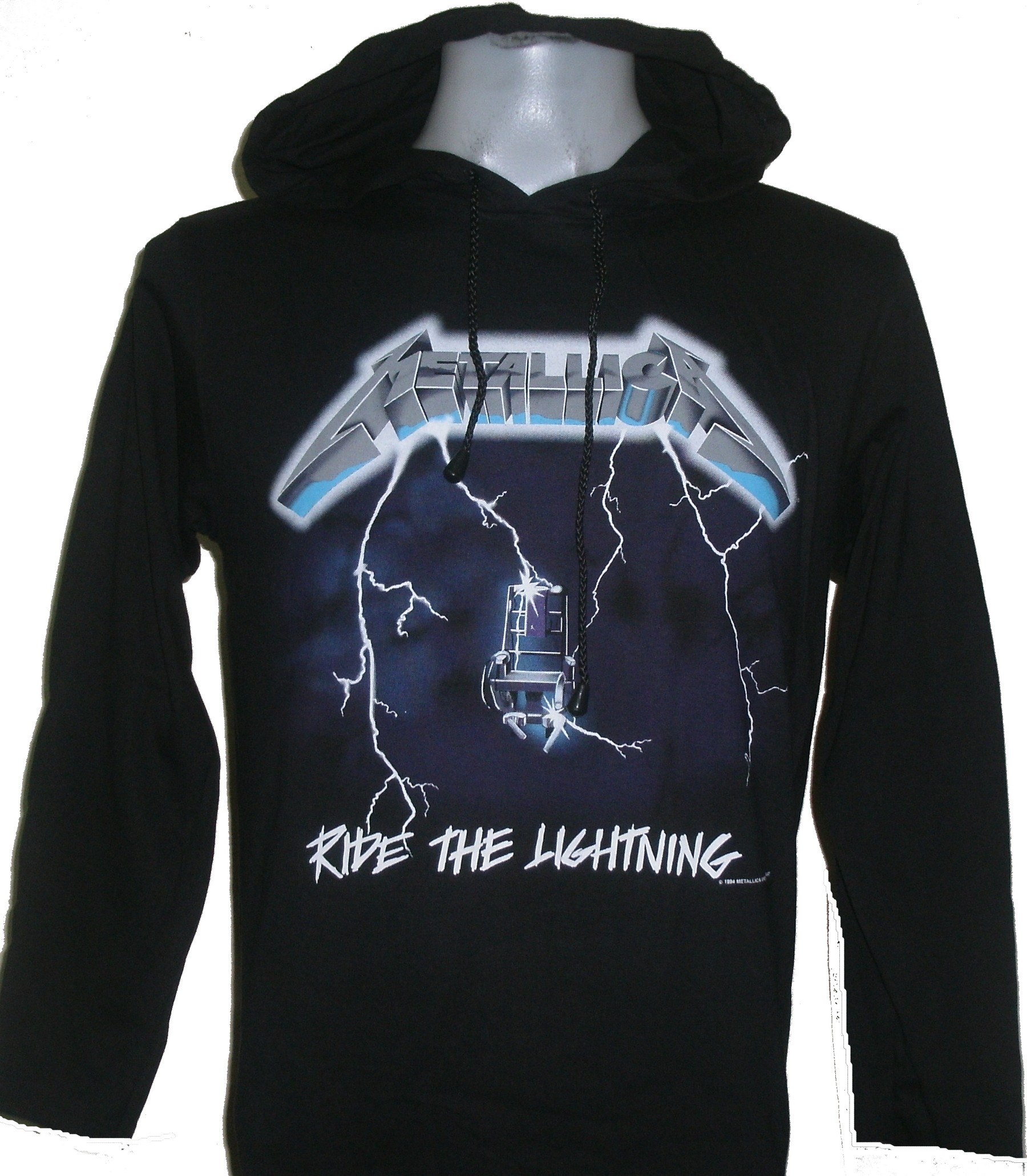 Metallica long-sleeved t-shirt w/hoodie Ride the Lightning size L