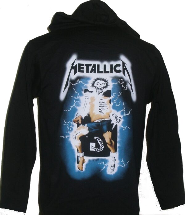 Metallica long-sleeved t-shirt w/hoodie Ride the Lightning size L - Image 2